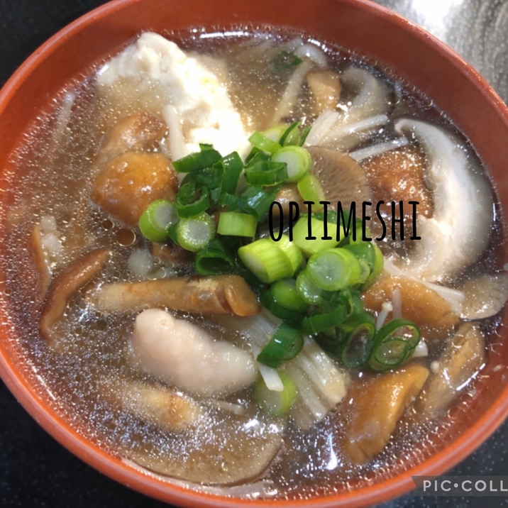 鶏ときのこの生姜スープ